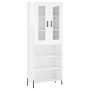 High glossy white plywood sideboard 69.5x34x180 cm by vidaXL, Sideboards - Ref: Foro24-3198731, Price: 156,68 €, Discount: %