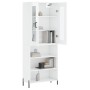 High glossy white plywood sideboard 69.5x34x180 cm by vidaXL, Sideboards - Ref: Foro24-3198731, Price: 156,68 €, Discount: %