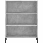 Concrete gray plywood tall sideboard 69.5x34x180 cm by vidaXL, Sideboards - Ref: Foro24-3198733, Price: 145,55 €, Discount: %