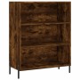 Aparador alto madera contrachapada roble ahumado 69,5x34x180 cm de vidaXL, Aparadores - Ref: Foro24-3198734, Precio: 143,81 €...