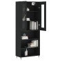 Aparador alto madera contrachapada negro 69,5x34x180 cm de vidaXL, Aparadores - Ref: Foro24-3198706, Precio: 160,82 €, Descue...