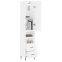 Aparador alto madera contrachapada blanco 34,5x34x180 cm de vidaXL, Aparadores - Ref: Foro24-3198929, Precio: 107,96 €, Descu...