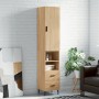 Aparador de madera contrachapada roble Sonoma 34,5x34x180 cm de vidaXL, Aparadores - Ref: Foro24-3198932, Precio: 112,54 €, D...