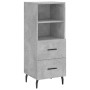 Aparador de madera contrachapada gris hormigón 34,5x34x180 cm de vidaXL, Aparadores - Ref: Foro24-3198933, Precio: 114,18 €, ...