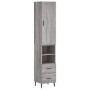 Aparador alto madera contrachapada gris Sonoma 34,5x34x180 cm de vidaXL, Aparadores - Ref: Foro24-3198935, Precio: 112,99 €, ...