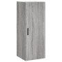 Tall Sonoma gray plywood sideboard 34.5x34x180 cm by vidaXL, Sideboards - Ref: Foro24-3198935, Price: 112,86 €, Discount: %