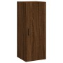 Tall brown oak plywood sideboard 34.5x34x180 cm by vidaXL, Sideboards - Ref: Foro24-3198936, Price: 112,99 €, Discount: %