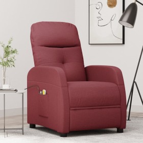 Sillón de masaje eléctrico tela rojo tinto de vidaXL, Sillones de masaje eléctricos - Ref: Foro24-3073609, Precio: 186,99 €, ...