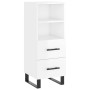 High glossy white plywood sideboard 34.5x34x180 cm by vidaXL, Sideboards - Ref: Foro24-3198939, Price: 121,62 €, Discount: %