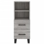 Tall Sonoma gray plywood sideboard 34.5x34x180 cm by vidaXL, Sideboards - Ref: Foro24-3198943, Price: 117,09 €, Discount: %