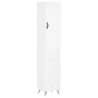 Aparador alto madera contrachapada blanco 34,5x34x180 cm de vidaXL, Aparadores - Ref: Foro24-3198953, Precio: 85,95 €, Descue...