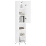 Aparador alto madera contrachapada blanco 34,5x34x180 cm de vidaXL, Aparadores - Ref: Foro24-3198953, Precio: 85,95 €, Descue...