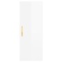 Aparador alto madera contrachapada blanco brillo 34,5x34x180 cm de vidaXL, Aparadores - Ref: Foro24-3198963, Precio: 88,91 €,...