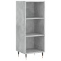 Aparador de madera contrachapada gris hormigón 34,5x34x180 cm de vidaXL, Aparadores - Ref: Foro24-3198965, Precio: 81,72 €, D...