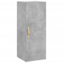 Aparador de madera contrachapada gris hormigón 34,5x34x180 cm de vidaXL, Aparadores - Ref: Foro24-3198965, Precio: 81,72 €, D...