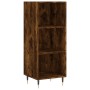 Aparador de madera contrachapada roble ahumado 34,5x34x180 cm de vidaXL, Aparadores - Ref: Foro24-3198966, Precio: 81,99 €, D...