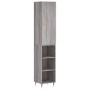 Aparador alto madera contrachapada gris Sonoma 34,5x34x180 cm de vidaXL, Aparadores - Ref: Foro24-3198967, Precio: 84,69 €, D...