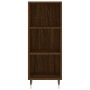 Aparador alto madera contrachapada roble marrón 34,5x34x180 cm de vidaXL, Aparadores - Ref: Foro24-3198968, Precio: 84,26 €, ...