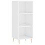 Aparador alto madera contrachapada blanco brillo 34,5x34x180 cm de vidaXL, Aparadores - Ref: Foro24-3198971, Precio: 89,54 €,...