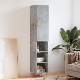 Gray concrete plywood sideboard 34.5x34x180 cm by vidaXL, Sideboards - Ref: Foro24-3198973, Price: 81,99 €, Discount: %