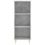 Gray concrete plywood sideboard 34.5x34x180 cm by vidaXL, Sideboards - Ref: Foro24-3198973, Price: 82,80 €, Discount: %