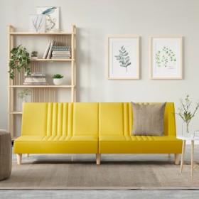 Light yellow fabric sofa bed by vidaXL, Sofas - Ref: Foro24-351885, Price: 191,45 €, Discount: %