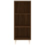 Aparador alto madera contrachapada roble marrón 34,5x34x180 cm de vidaXL, Aparadores - Ref: Foro24-3198976, Precio: 84,77 €, ...