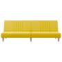 Sofá cama de tela amarillo claro de vidaXL, Sofás - Ref: Foro24-351885, Precio: 191,99 €, Descuento: %