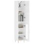 Aparador alto madera contrachapada blanco brillo 34,5x34x180 cm de vidaXL, Aparadores - Ref: Foro24-3199035, Precio: 100,19 €...