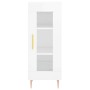 Aparador alto madera contrachapada blanco brillo 34,5x34x180 cm de vidaXL, Aparadores - Ref: Foro24-3199035, Precio: 100,19 €...