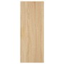 Aparador de madera contrachapada roble Sonoma 34,5x34x180 cm de vidaXL, Aparadores - Ref: Foro24-3199036, Precio: 93,35 €, De...