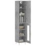 Concrete gray plywood sideboard 34.5x34x180 cm by vidaXL, Sideboards - Ref: Foro24-3199037, Price: 90,99 €, Discount: %