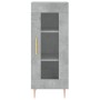 Aparador de madera contrachapada gris hormigón 34,5x34x180 cm de vidaXL, Aparadores - Ref: Foro24-3199037, Precio: 93,80 €, D...