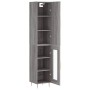 Aparador alto madera contrachapada gris Sonoma 34,5x34x180 cm de vidaXL, Aparadores - Ref: Foro24-3199039, Precio: 94,99 €, D...