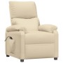 Sillón reclinable eléctrico de tela crema de vidaXL, Sillones - Ref: Foro24-3073822, Precio: 251,62 €, Descuento: %