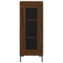 Aparador alto madera contrachapada roble marrón 34,5x34x180 cm de vidaXL, Aparadores - Ref: Foro24-3199048, Precio: 100,81 €,...