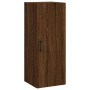 Aparador alto madera contrachapada roble marrón 34,5x34x180 cm de vidaXL, Aparadores - Ref: Foro24-3199048, Precio: 100,81 €,...