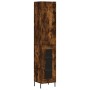 Smoked oak plywood sideboard 34.5x34x180 cm by vidaXL, Sideboards - Ref: Foro24-3199054, Price: 100,13 €, Discount: %