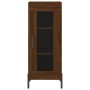 Aparador alto madera contrachapada roble marrón 34,5x34x180 cm de vidaXL, Aparadores - Ref: Foro24-3199056, Precio: 103,46 €,...