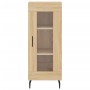 Aparador de madera contrachapada roble Sonoma 34,5x34x180 cm de vidaXL, Aparadores - Ref: Foro24-3199060, Precio: 105,88 €, D...