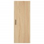 Aparador de madera contrachapada roble Sonoma 34,5x34x180 cm de vidaXL, Aparadores - Ref: Foro24-3199060, Precio: 105,88 €, D...