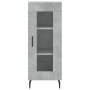 Aparador de madera contrachapada gris hormigón 34,5x34x180 cm de vidaXL, Aparadores - Ref: Foro24-3199061, Precio: 107,93 €, ...