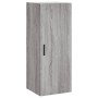 Tall Sonoma gray plywood sideboard 34.5x34x180 cm by vidaXL, Sideboards - Ref: Foro24-3199063, Price: 106,56 €, Discount: %