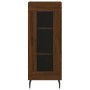 Aparador alto madera contrachapada roble marrón 34,5x34x180 cm de vidaXL, Aparadores - Ref: Foro24-3199064, Precio: 109,25 €,...