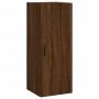 Aparador alto madera contrachapada roble marrón 34,5x34x180 cm de vidaXL, Aparadores - Ref: Foro24-3199064, Precio: 109,25 €,...