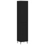 Aparador de madera contrachapada negro 34,5x34x180 cm de vidaXL, Aparadores - Ref: Foro24-3199122, Precio: 107,84 €, Descuent...