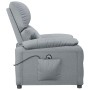 Sillón reclinable eléctrico tela gris claro de vidaXL, Sillones - Ref: Foro24-3073823, Precio: 270,99 €, Descuento: %