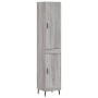 Aparador alto madera contrachapada gris Sonoma 34,5x34x180 cm de vidaXL, Aparadores - Ref: Foro24-3199127, Precio: 107,76 €, ...