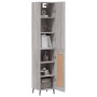 Aparador alto madera contrachapada gris Sonoma 34,5x34x180 cm de vidaXL, Aparadores - Ref: Foro24-3199127, Precio: 107,76 €, ...