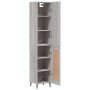 Aparador alto madera contrachapada gris Sonoma 34,5x34x180 cm de vidaXL, Aparadores - Ref: Foro24-3199127, Precio: 107,76 €, ...